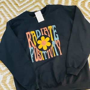 Radiant Positivity 🌈 sweater black